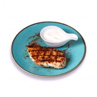 Курячий стейк з соусом Дор-Блю